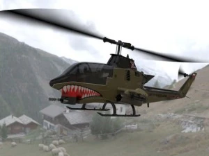 ah1 cobra helicopter 3D Model