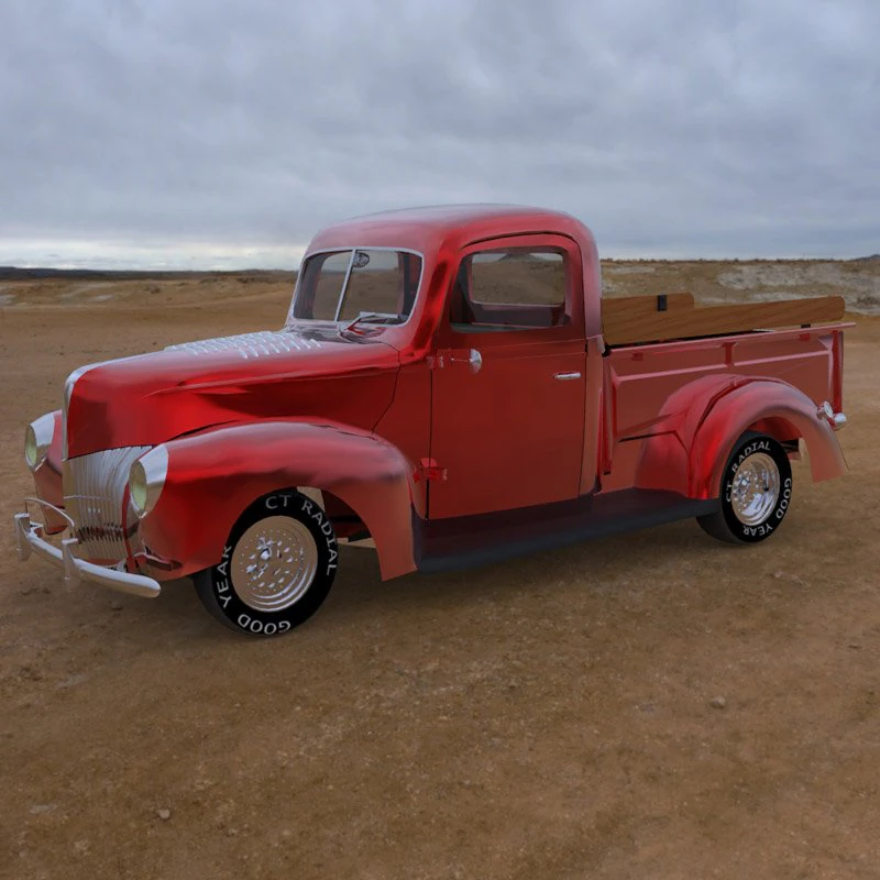 40 ford pickup 3D Model .c4d .max .obj .3ds .fbx .stl .blend 