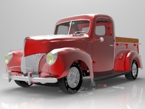 40 ford pickup Modelo 3D