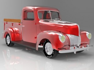 40 ford pickup Modelo 3D