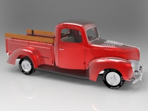 40 ford pickup Modelo 3D