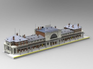bonn station Model 3D