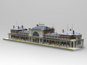bonn station Model 3D