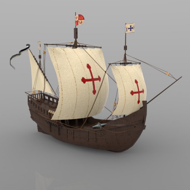 pinta Model 3D .c4d .max .obj .3ds .fbx .stl .blend 