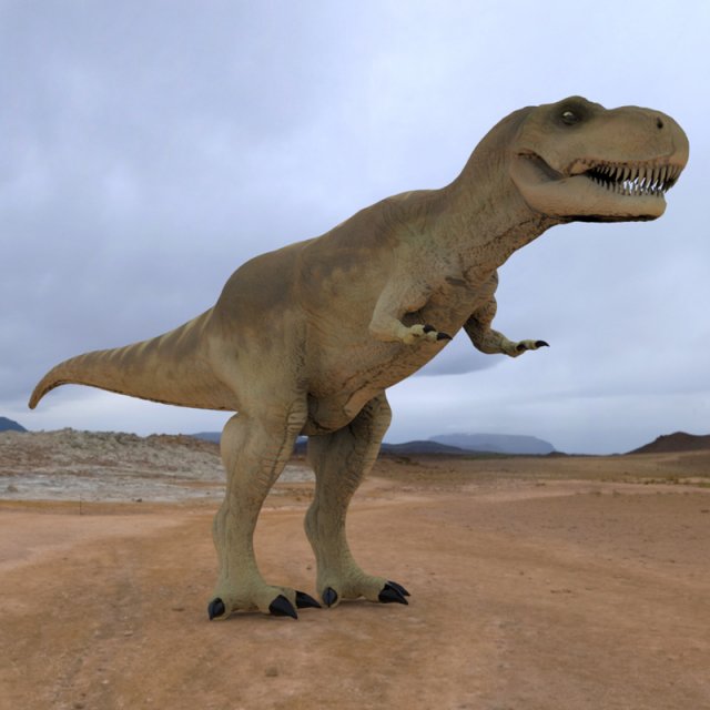 tyrannosaurus rex 3D Model .c4d .max .obj .3ds .fbx .stl .blend 