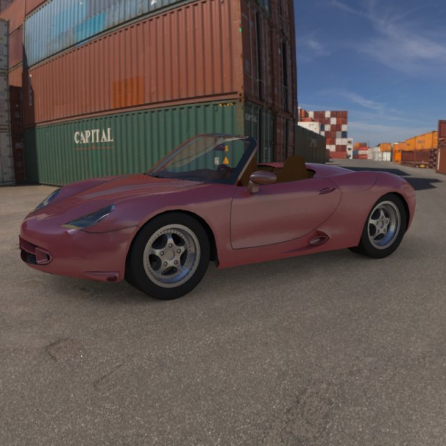 porsche boxster 3D Model .c4d .max .obj .3ds .fbx .stl .blend 
