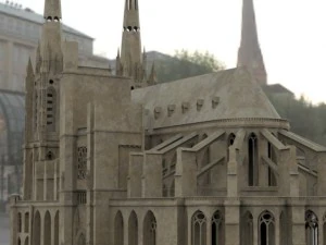 clermont cathedral 3D Model