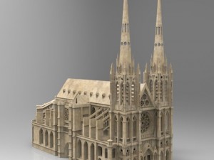 clermont cathedral Modelo 3D
