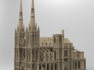 clermont cathedral Modelo 3D