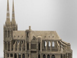 clermont cathedral Modelo 3D