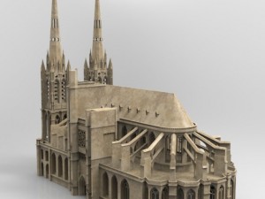 clermont cathedral Modelo 3D