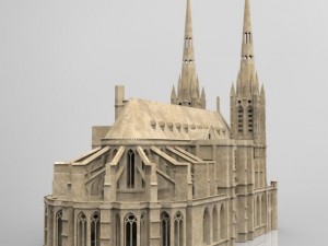 clermont cathedral Modelo 3D