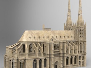 clermont cathedral Modelo 3D
