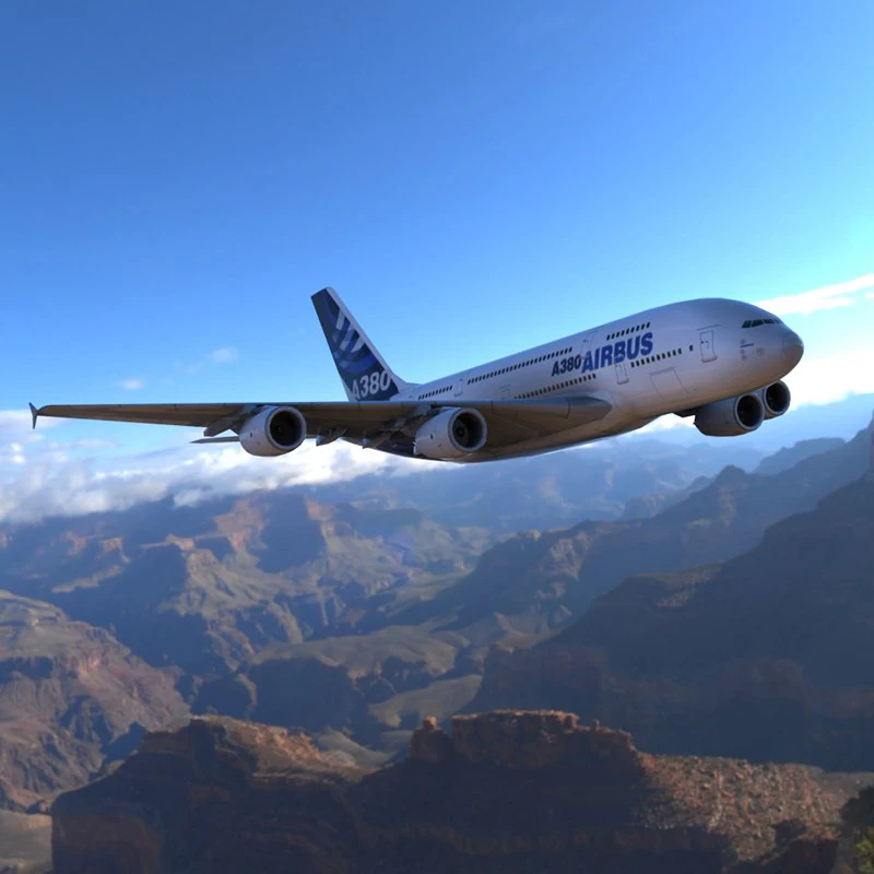 airbus a380 3D Model .c4d .max .obj .3ds .fbx .stl .blend 