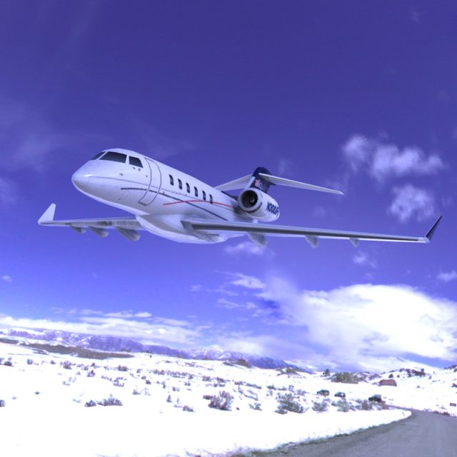 bombardier challenger 300 Modelo 3D .c4d .max .obj .3ds .fbx .stl .blend 