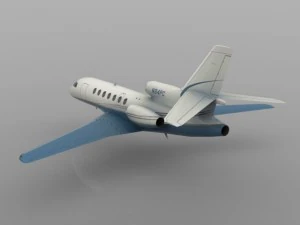 dassault falcon 50 3D Model