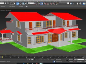 duplex house 3Dモデル