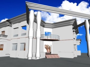 duplex house 3D Модель