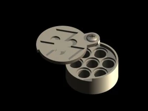 bullet remover and case for 6mm bullets 3D Print Model