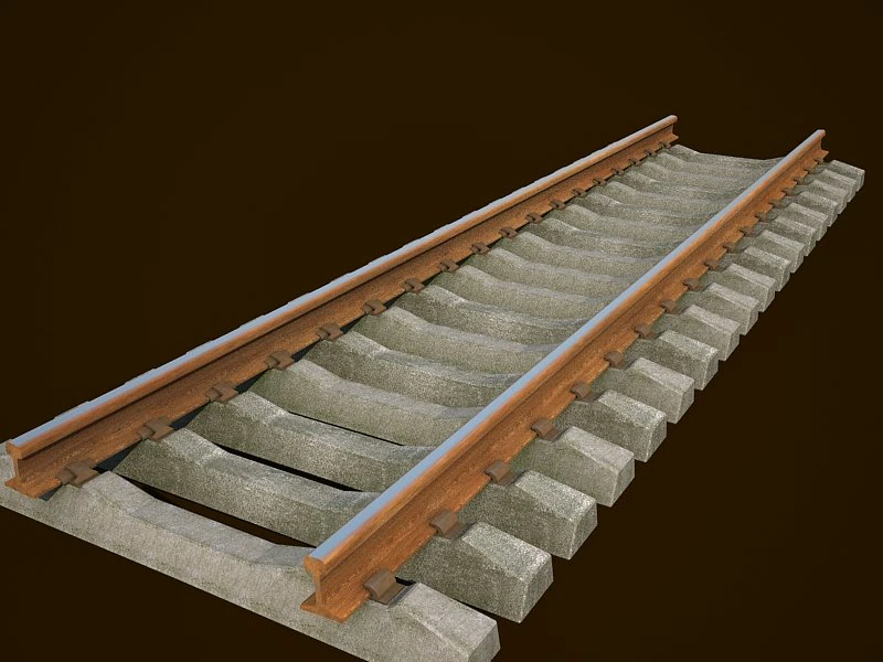 rail road 3D Model .c4d .max .obj .3ds .fbx .stl .blend 