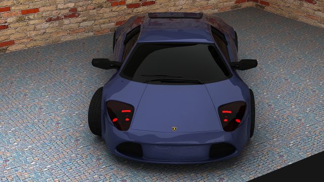 lamborgini murcelago 3Dモデル .c4d .max .obj .3ds .fbx .stl .blend 