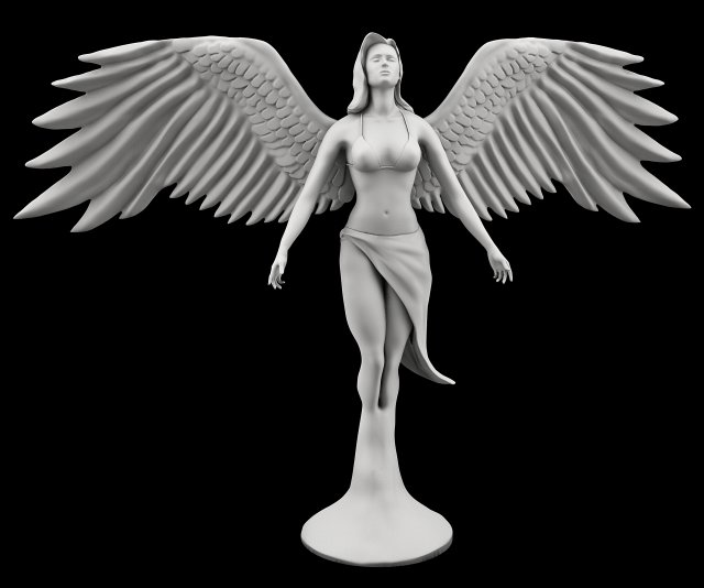 angel 3D Model .c4d .max .obj .3ds .fbx .stl .blend 