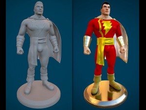 captain marvel Modelo 3D