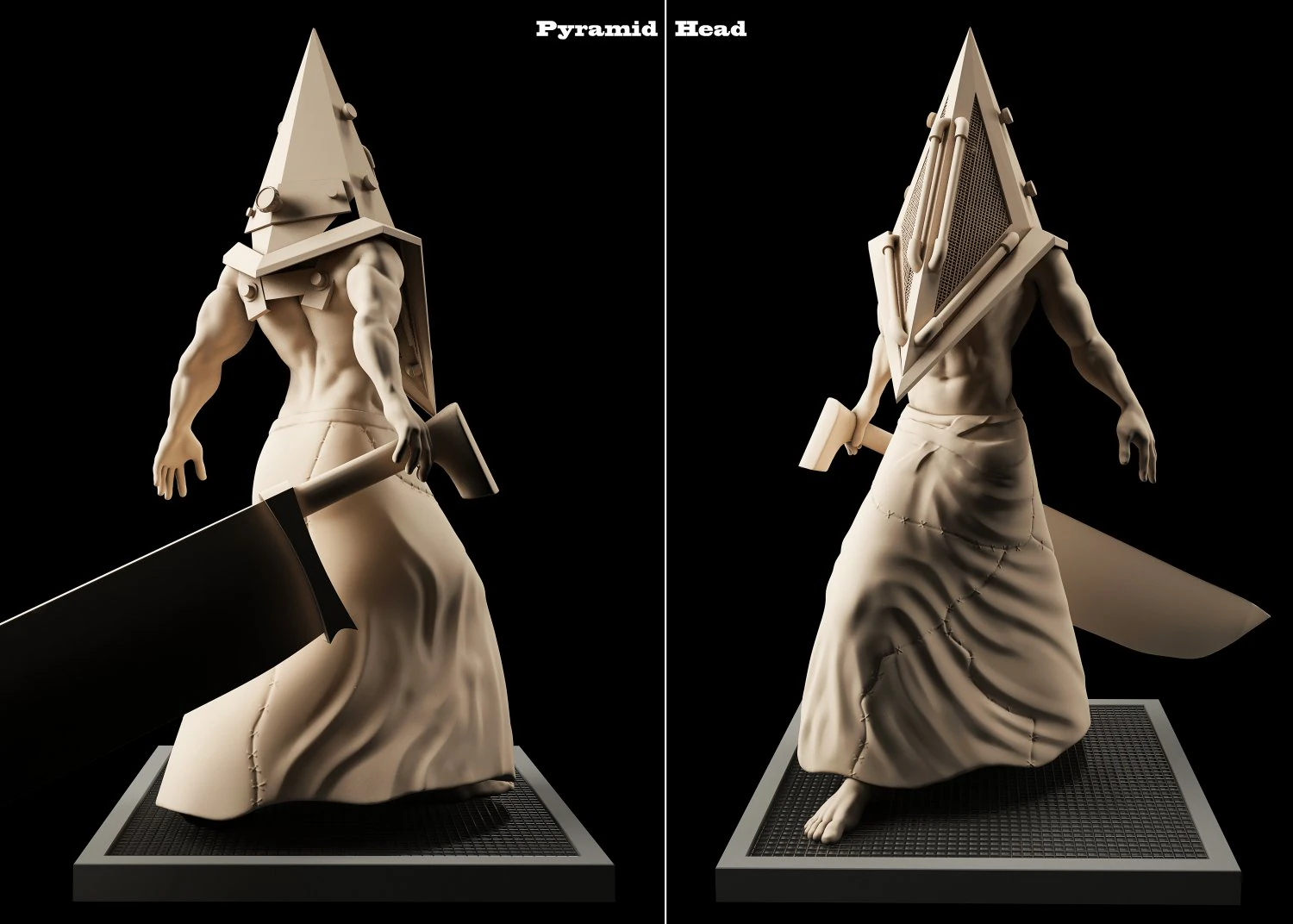 ピラミッドヘッド 3Dモデル .c4d .max .obj .3ds .fbx .stl .blend 