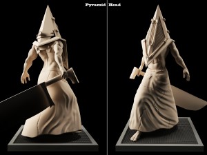 Pyramid Head 3D Figure STL 3D Model 3D Printable File 3D 