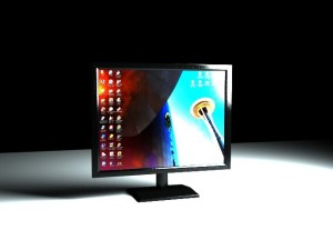 monitor lg 3D 模型