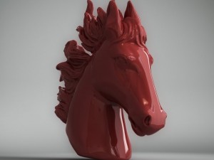 decorative horse head Modello 3D