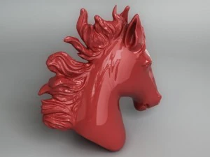 decorative horse head 3D Model