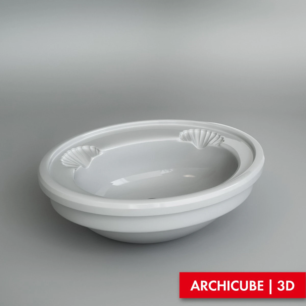 washbasin 3D Model .c4d .max .obj .3ds .fbx .stl .blend