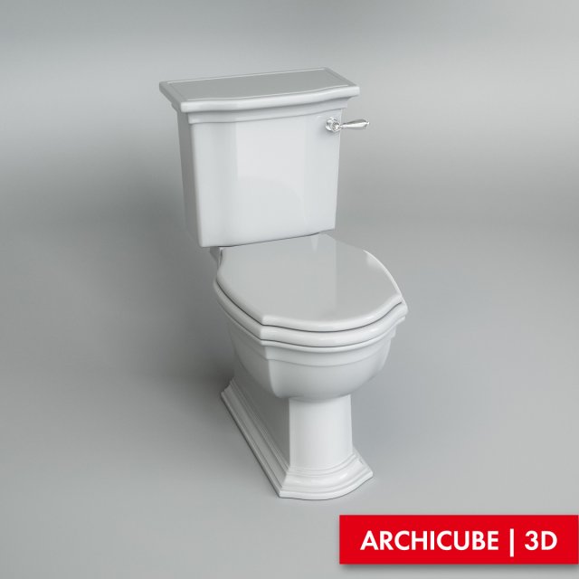 toilet wc 3D 模型 .c4d .max .obj .3ds .fbx .stl .blend 