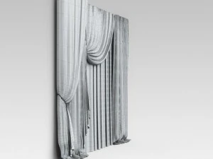 curtains silk 3D Model