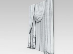 curtains silk 3D Model