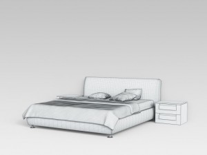photorealistic bed Modelo 3D