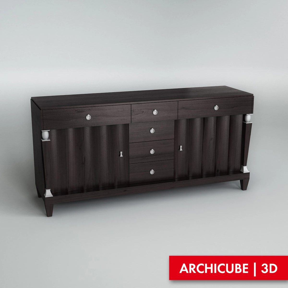 commode 3D Model .c4d .max .obj .3ds .fbx .stl .blend 