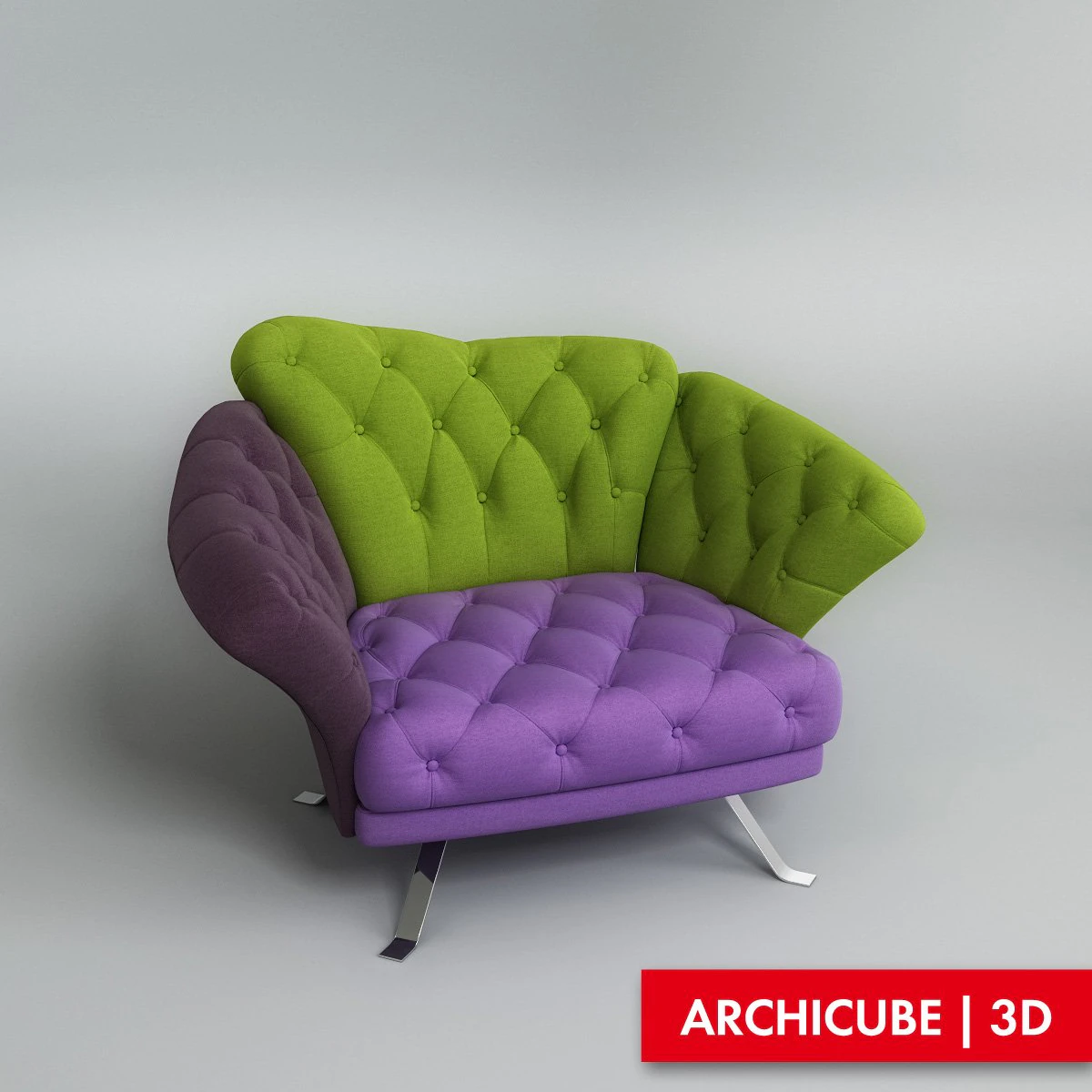 armchair il loft 3D Model .c4d .max .obj .3ds .fbx .stl .blend