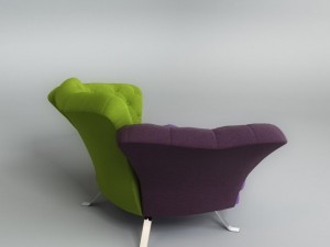 armchair il loft 3D मॉडल