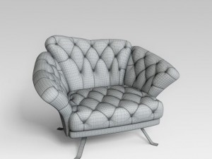 armchair il loft 3D मॉडल