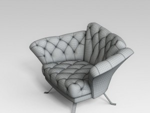 armchair il loft 3D मॉडल