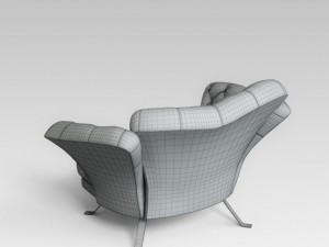 armchair il loft 3D मॉडल