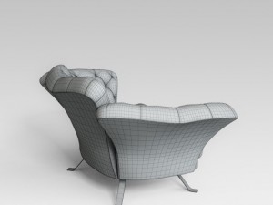 armchair il loft 3D मॉडल