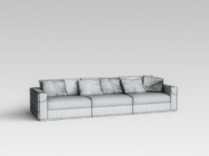 fendi sofa Model 3D