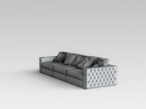 fendi sofa Model 3D