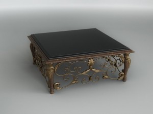 classic table Model 3D