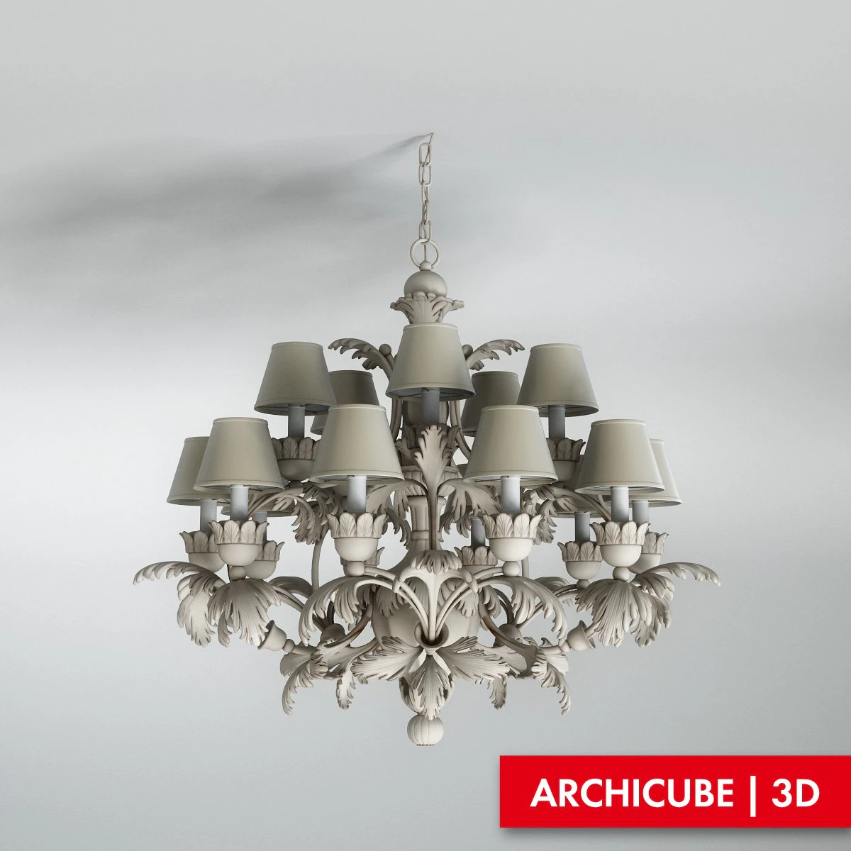 cellini art1245p chandelier 3D Model .c4d .max .obj .3ds .fbx .stl .blend