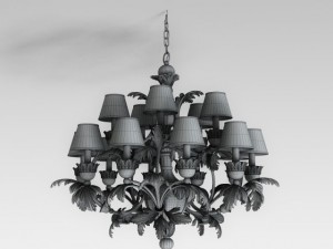 cellini art1245p chandelier 3D 模型