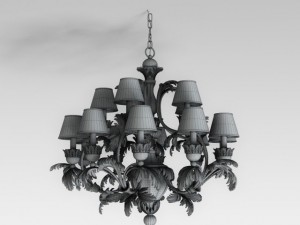 cellini art1245p chandelier 3D 模型
